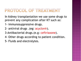 Kidney transplantation power point | PDF