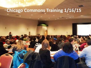 Chicago Commons Training 1/16/15
 