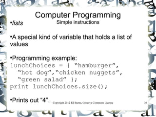 Variable Example For Kids