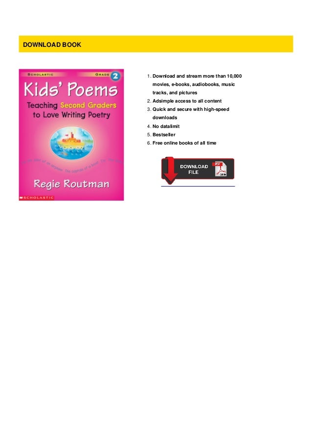 [Doc] Kids' Poems Grade 2 Teaching Second Graders to Love Writing P…