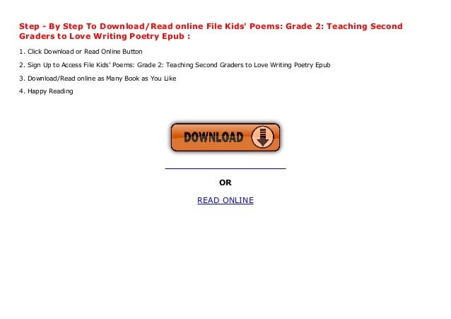 File Kids Poems Grade 2 Teaching Second Graders To Love Writing Po
