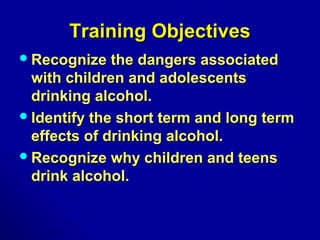 Kids and alcohol | PPT