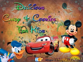 Gift Sweet Candy & Cookies To Kids  