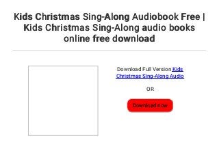 Kids Christmas Sing-Along Audiobook Free | Kids Christmas Sing-Along
