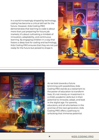 Empowering Future Innovators: The Kids Coding PRO Educational ...