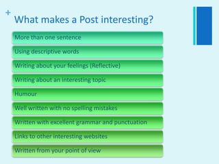 What makes a Post interesting?