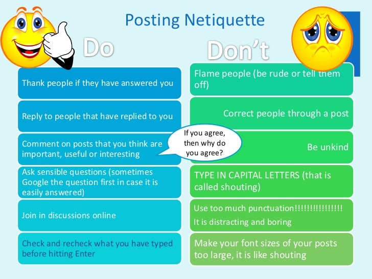 netiquette sentence netiquette sentence