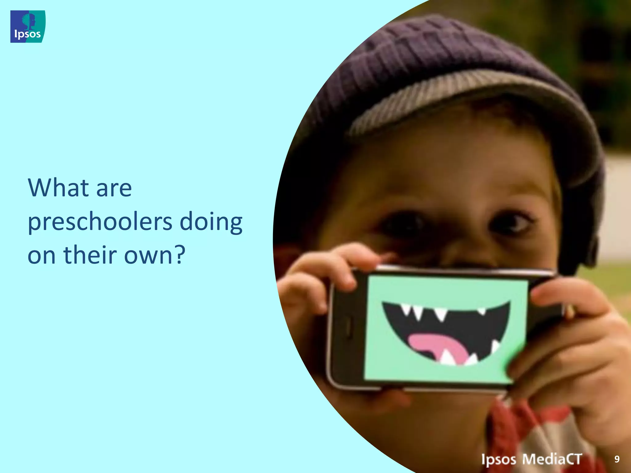 What are
preschoolers doing
on their own?




                     9
 