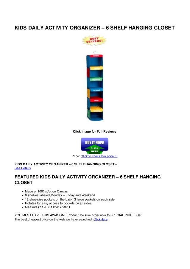 kids daily activity_organizer_ _6_shelf_hanging_closet daily activity organizer