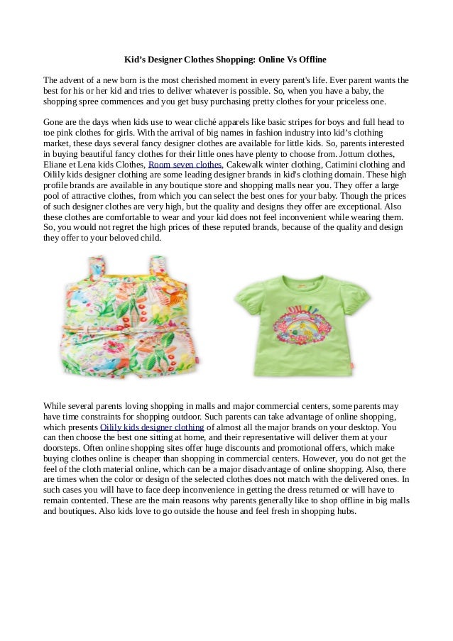 kids designer clothes shops