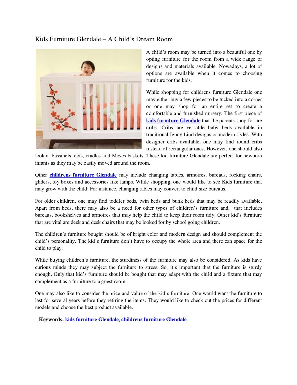 Kids Furniture Glendale A Child’s Dream Room