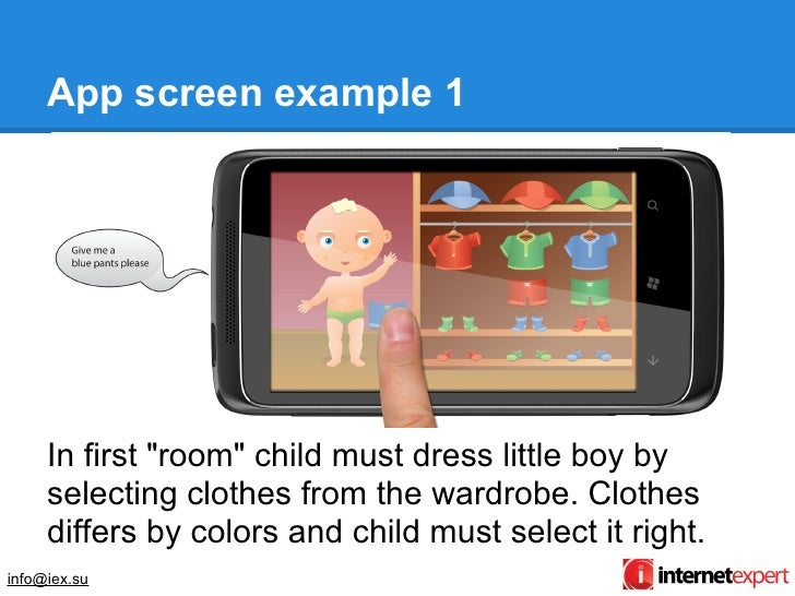 Kids playhouse app presentation