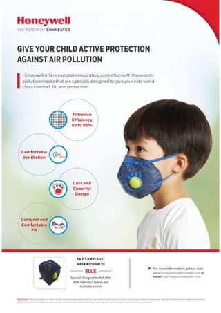 Kids pollution mask