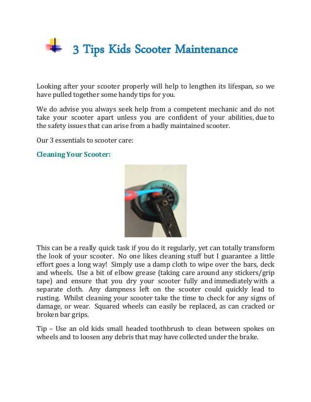 Kids scooter buying guide safety & maintenance