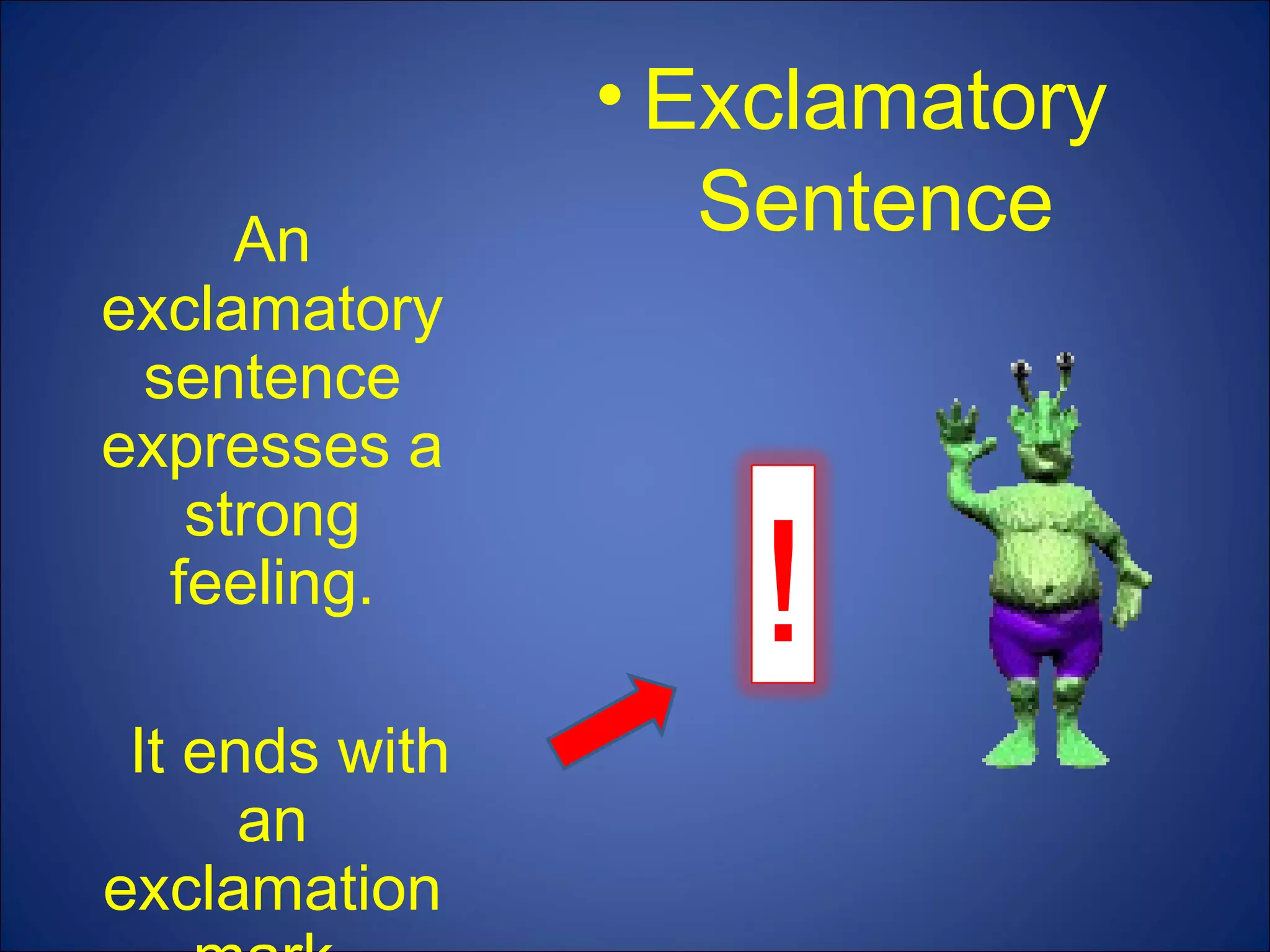 Four types of sentences for kids! | PPT