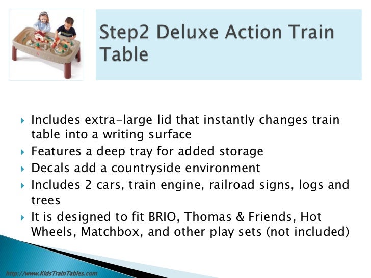 Kids train table