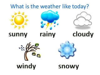 What's the weather like?
 