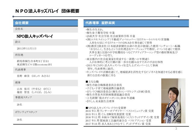 キッズバレイプログラム のご提案19