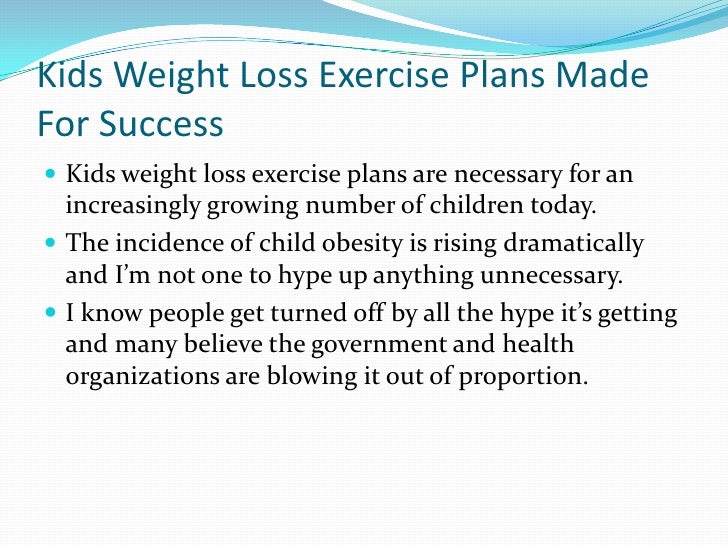 Weight Loss Exercise Programme