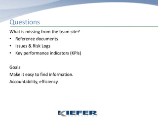 Project success factors