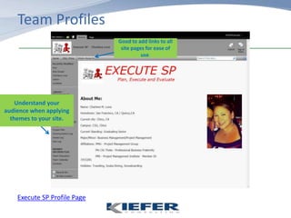 A clear understanding of the scope and key milestones