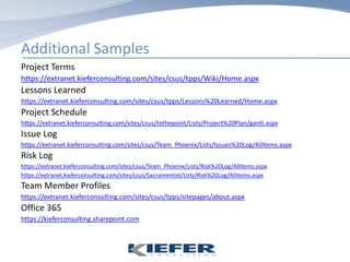 Project Success FactorsSenior management commitment