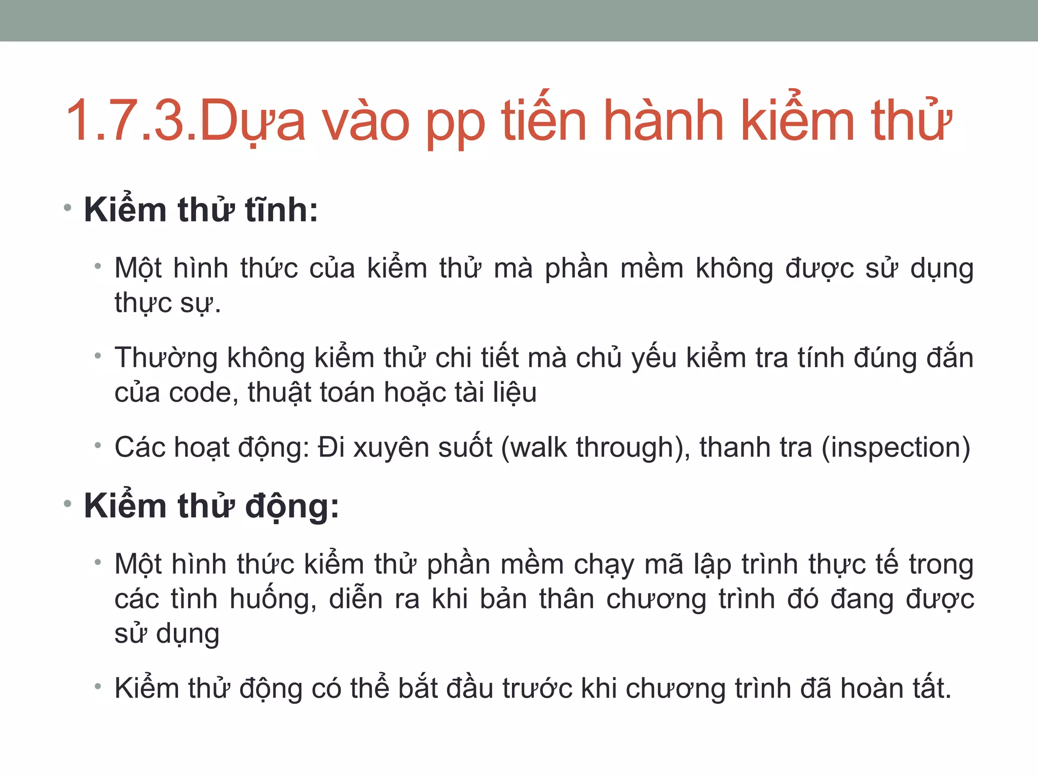 Kiem Thu Phan Mem PPT Kiem thu phan mem ppt