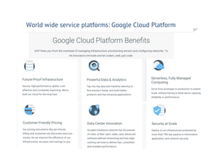 World wide service platforms: Google Cloud Platform
30.09.17 Frank Kienle 16
 