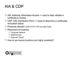 Infrastructure Saturday 2011 - Understanding PKI and Certificate ...