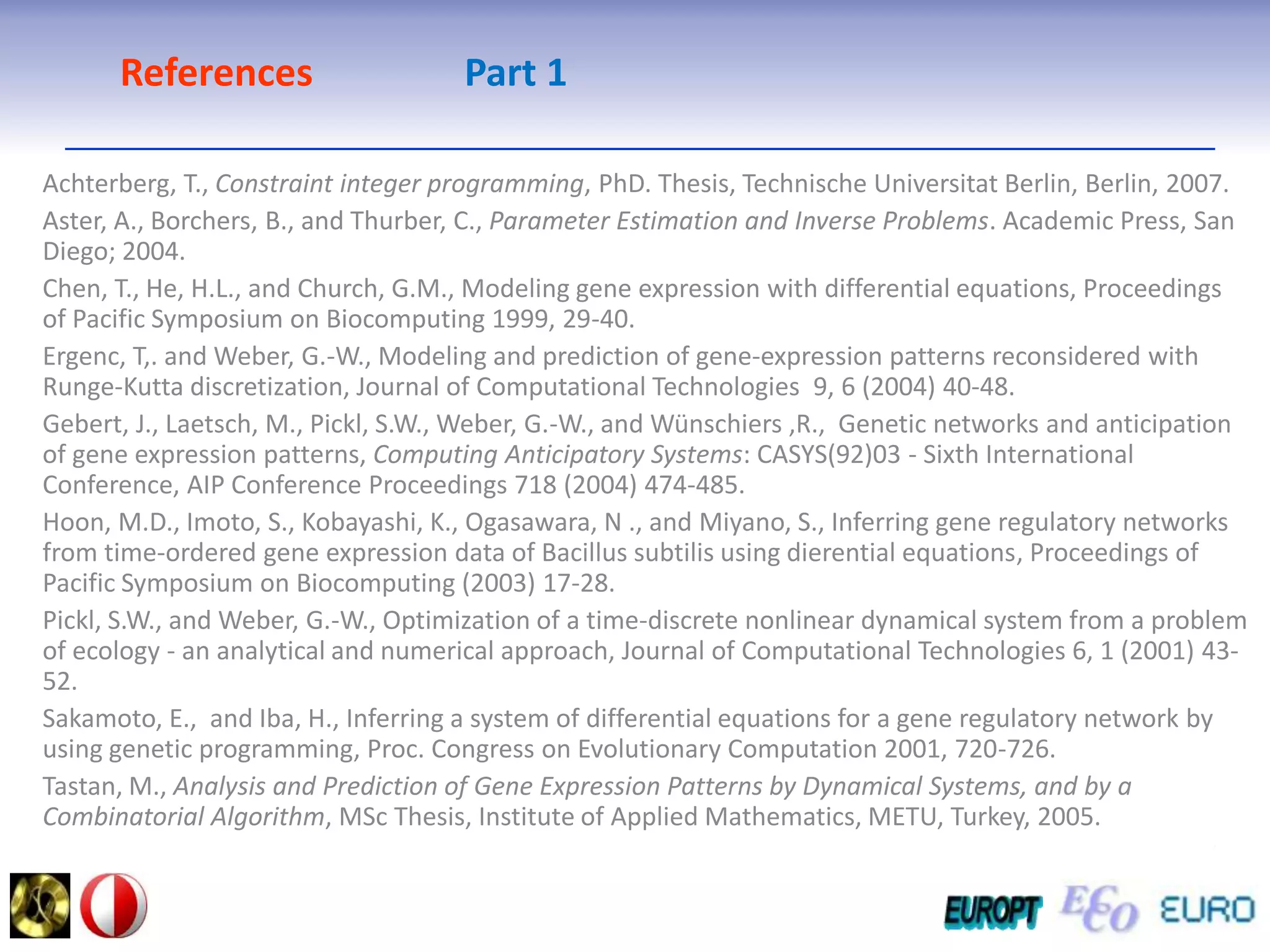 Portfolio Optimization Identified            max utility !     ormincosts!ormin risk! martingale method:                                                                                                         Optimization Problem                                                                Representation Problemor stochastic controlParameter Estimation