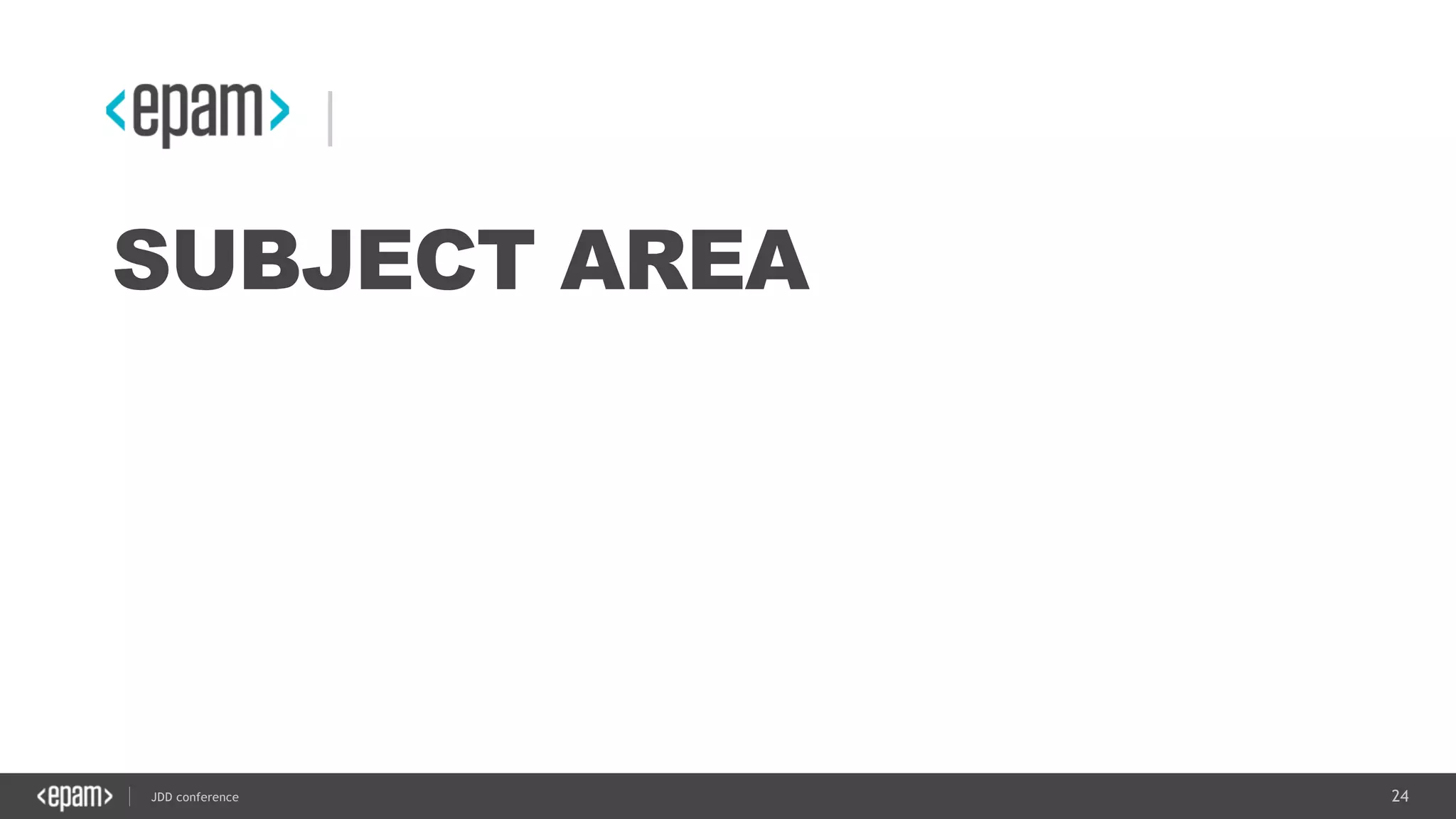 24JDD conference
SUBJECT AREA
 