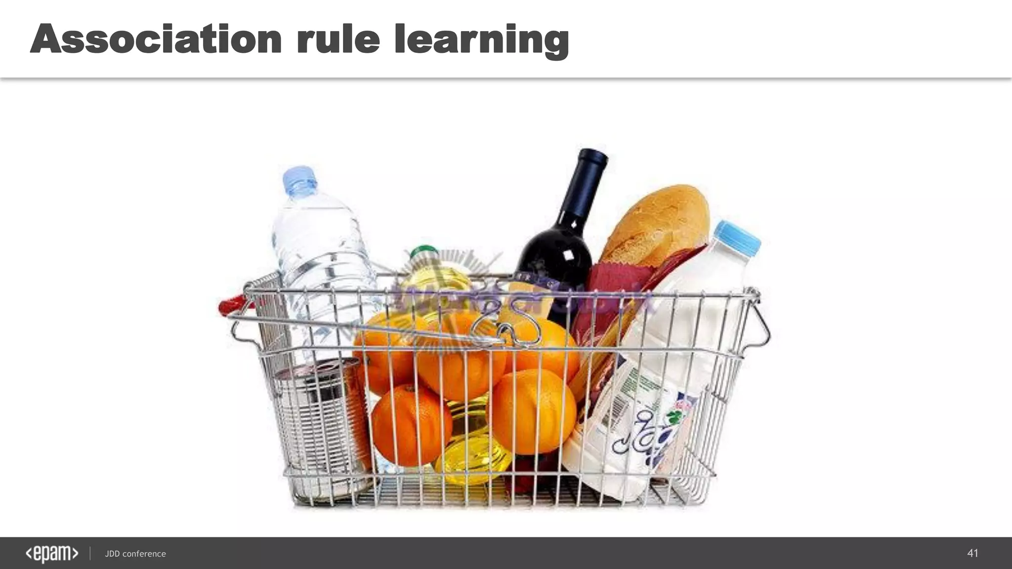 41JDD conference
Association rule learning
 