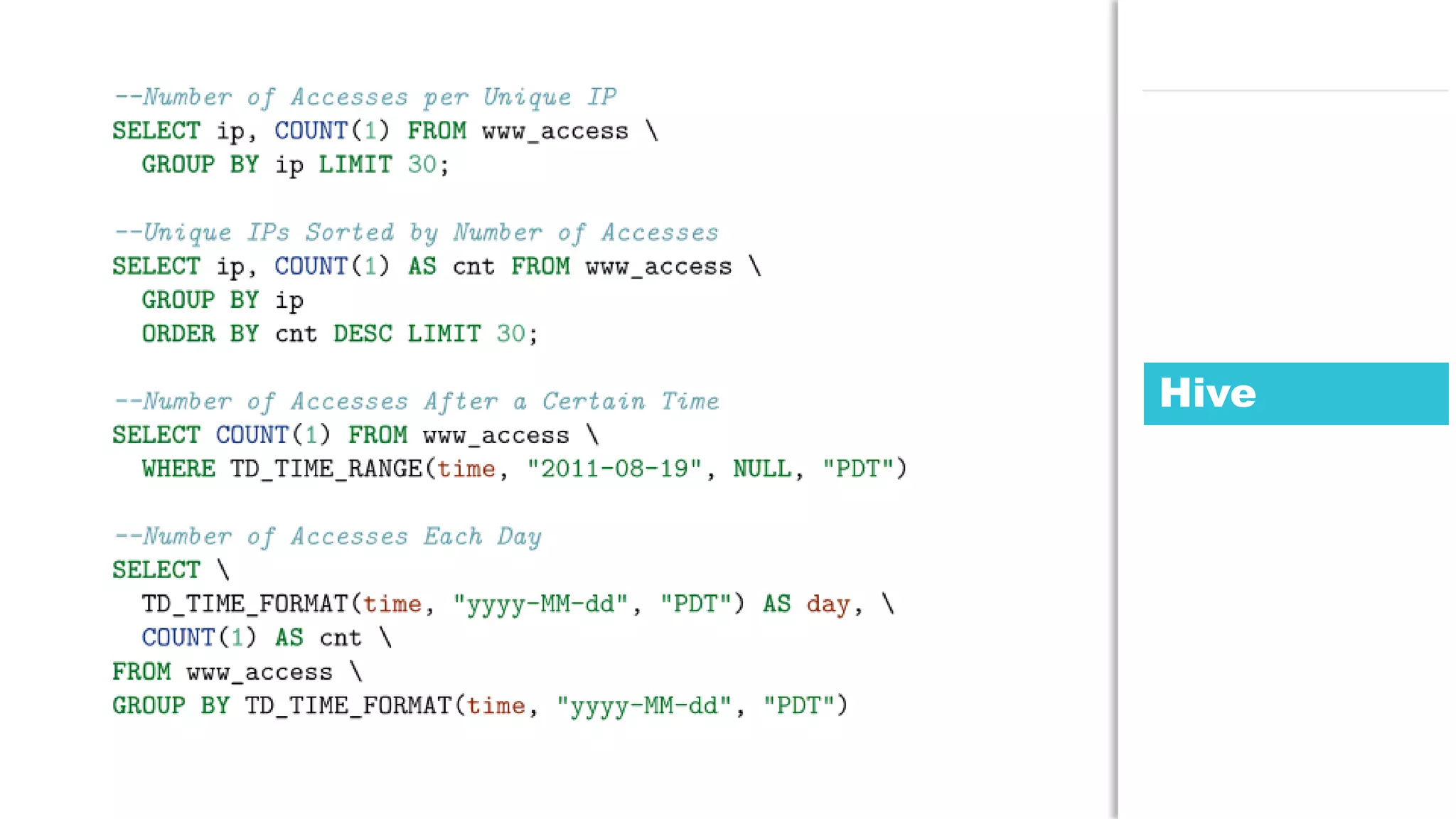 70JDD conference
Hive
 