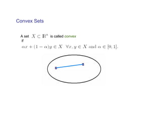 Convex Sets


 A set        is called convex
 if
 