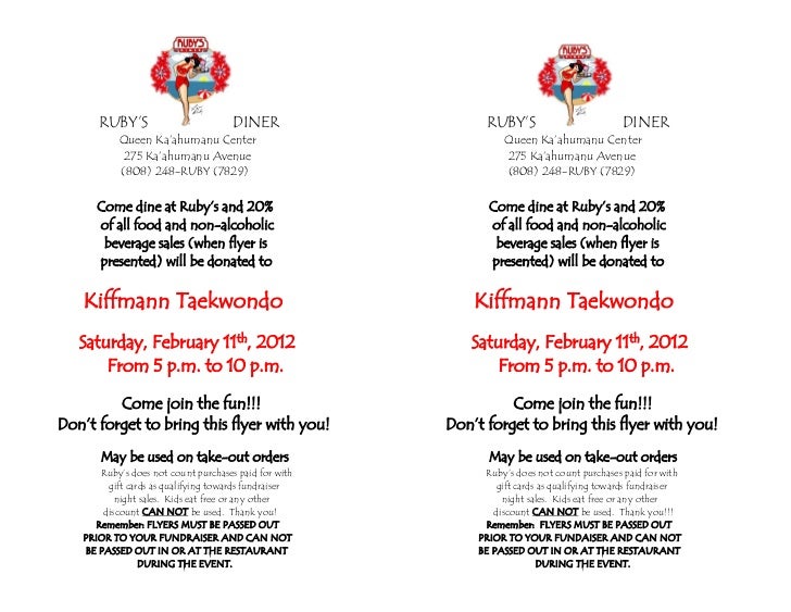 kiffmann taekwondo fundraiser flyer