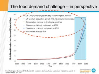 The food demand challenge – in perspective From Keating and Carberry (2010)  Sustainable production, food security and sup...