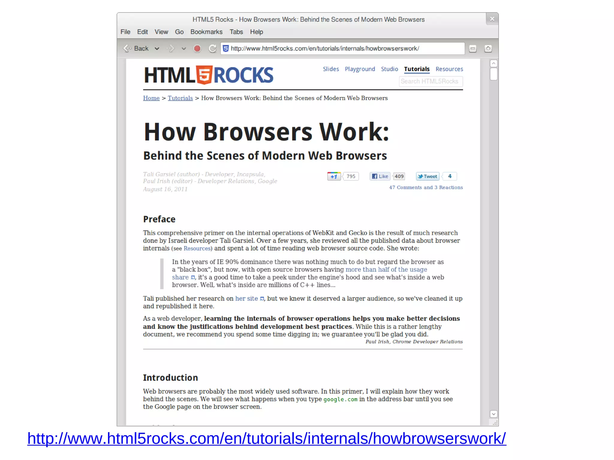 http://www.html5rocks.com/en/tutorials/internals/howbrowserswork/
 