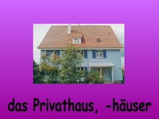 das Privathaus, -häuser