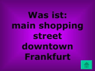 Was ist: main shopping street downtown Frankfurt 