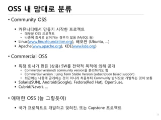 오픈 소스에 대한 중요한 오해
1. 소스가 공개되어 있기 때문에 보안에 취약하다.
2. 오픈소스를 쓰면 회사의 기술 자산이 외부에 노출된다.
3. 오픈소스를 쓰고 수정한 부분은 공개하지 않는 것이 좋다.
 
