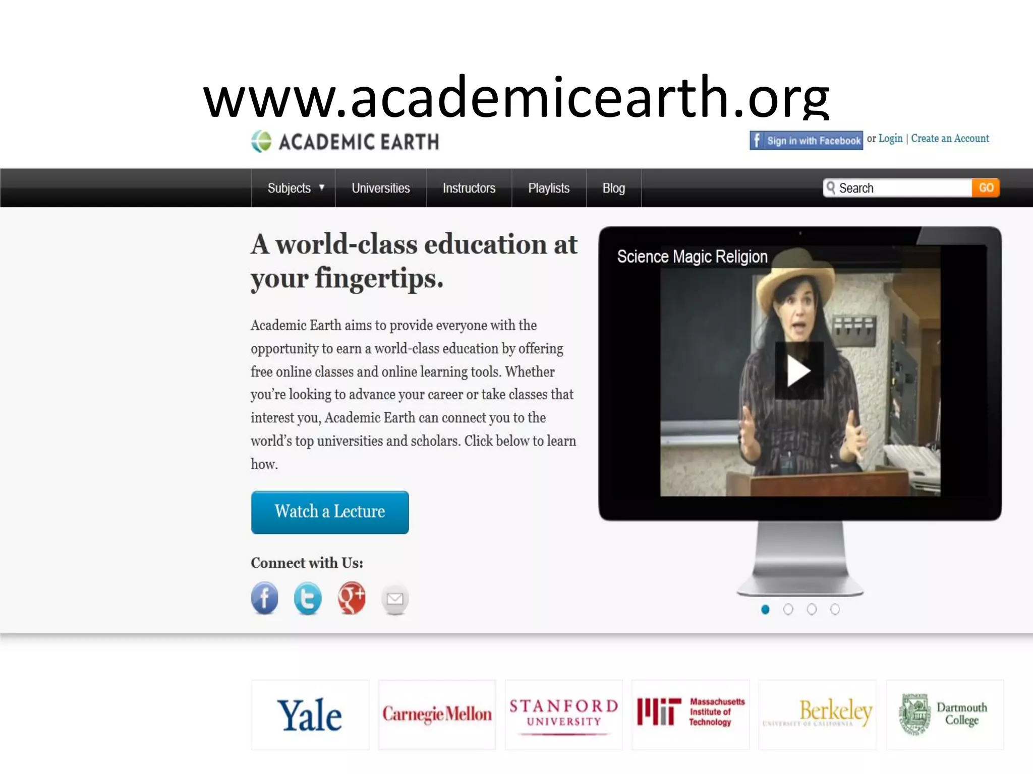 www.academicearth.org
 