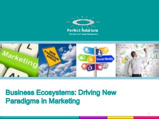 Perfect Relations
Perfect Image Management
Relations
The Science of
The Science of Image Management

Business Ecosystems: Driving New
Paradigms in Marketing
1

 