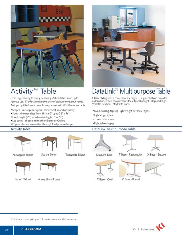 Longo KI School Classroom Furniture Catalog (2012) catalog
