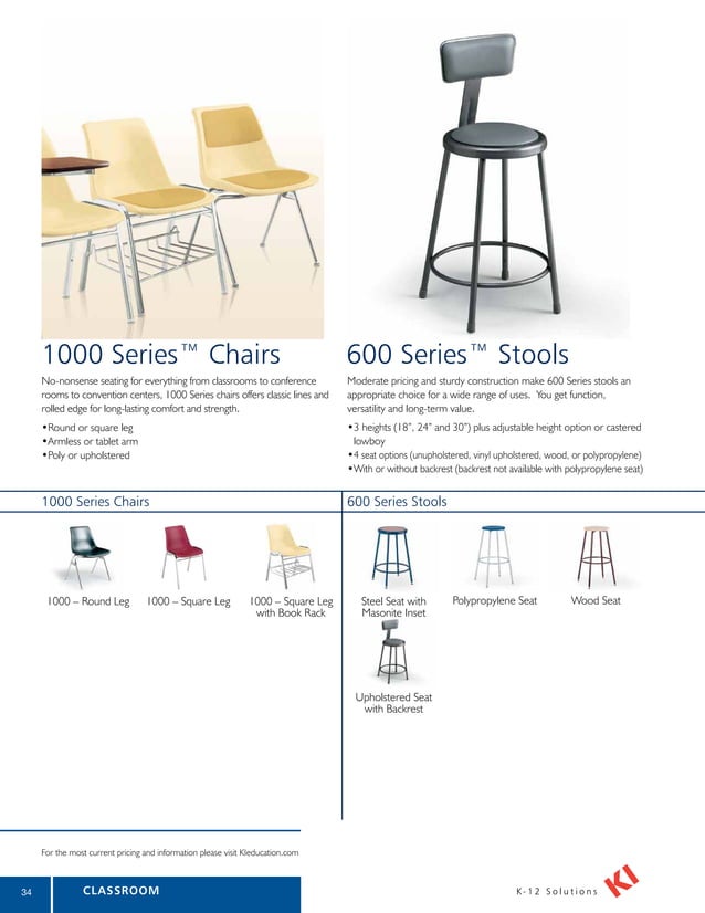Longo KI School Classroom Furniture Catalog (2012) catalog