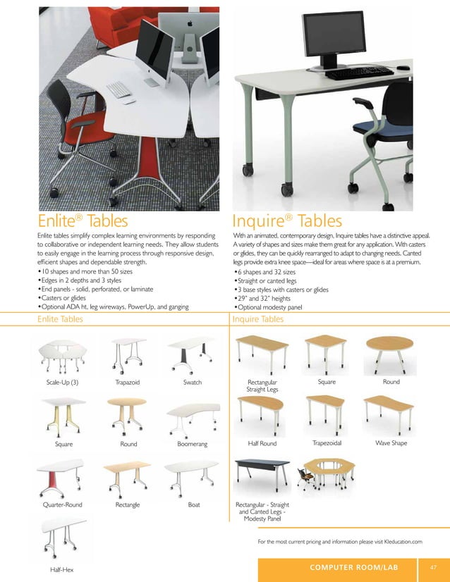 Longo KI School Classroom Furniture Catalog (2012) catalog