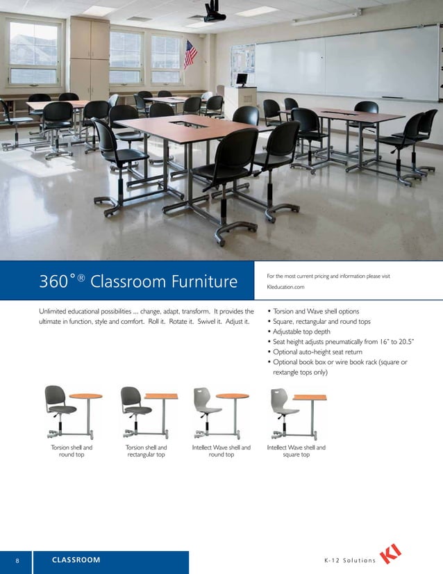 Longo KI School Classroom Furniture Catalog (2012) catalog