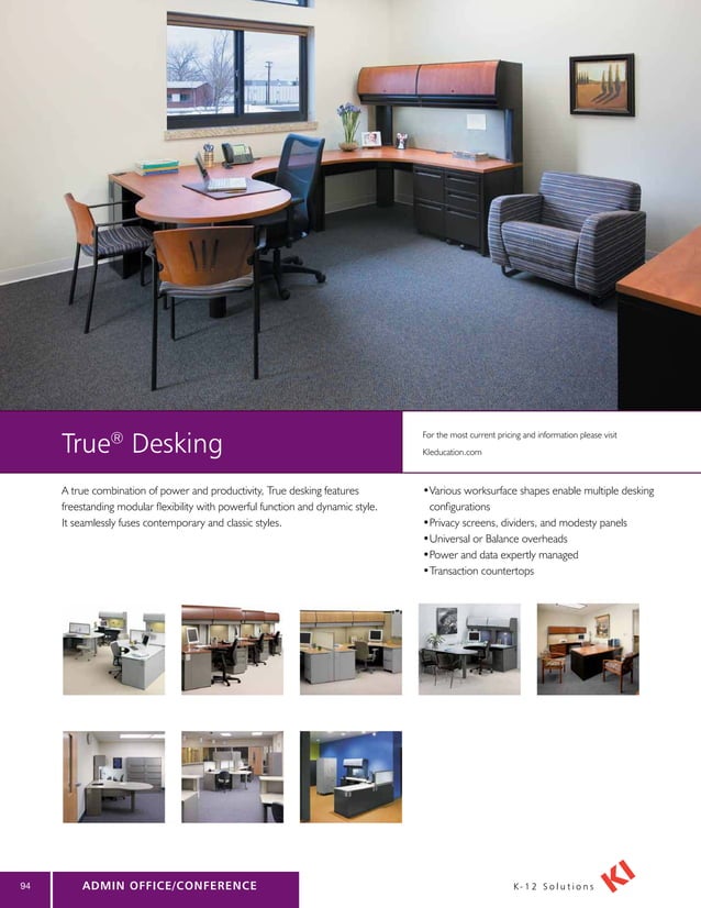 Longo KI School Classroom Furniture Catalog (2012) catalog