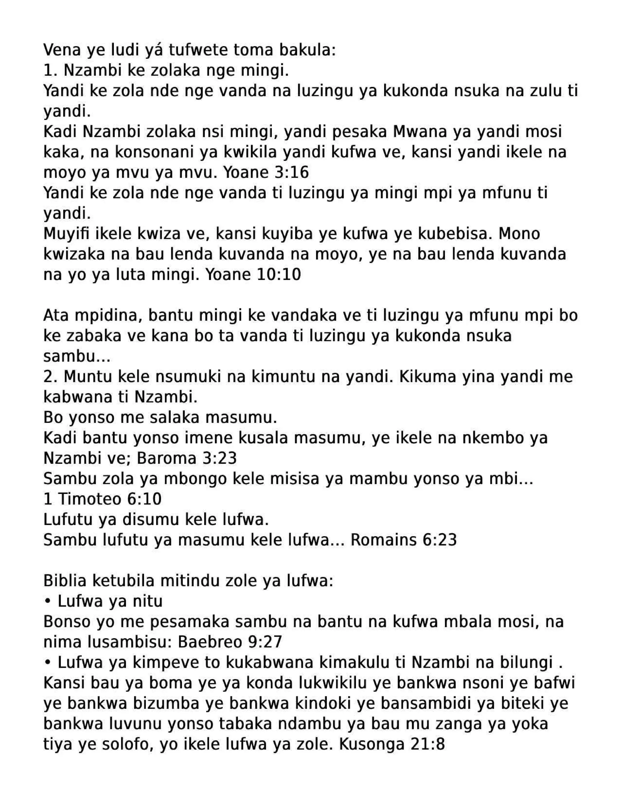 Kikongo Gospel Tract - ONLY JESUS CHRIST SAVES.pdf | Hinduism ...