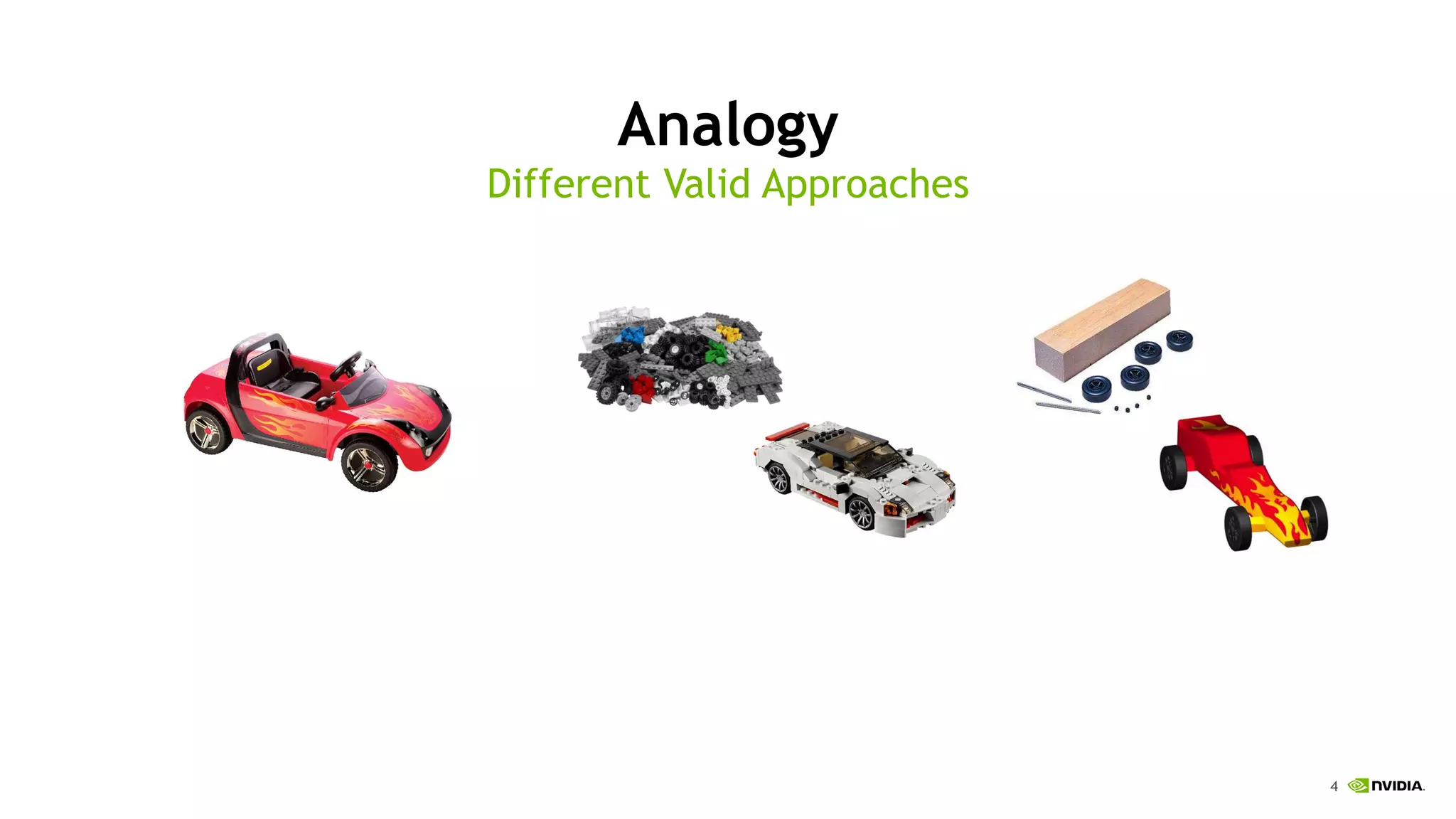 4
Analogy
Different Valid Approaches
 
