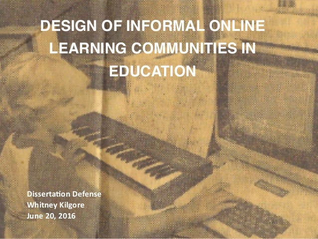 Dissertation online communities